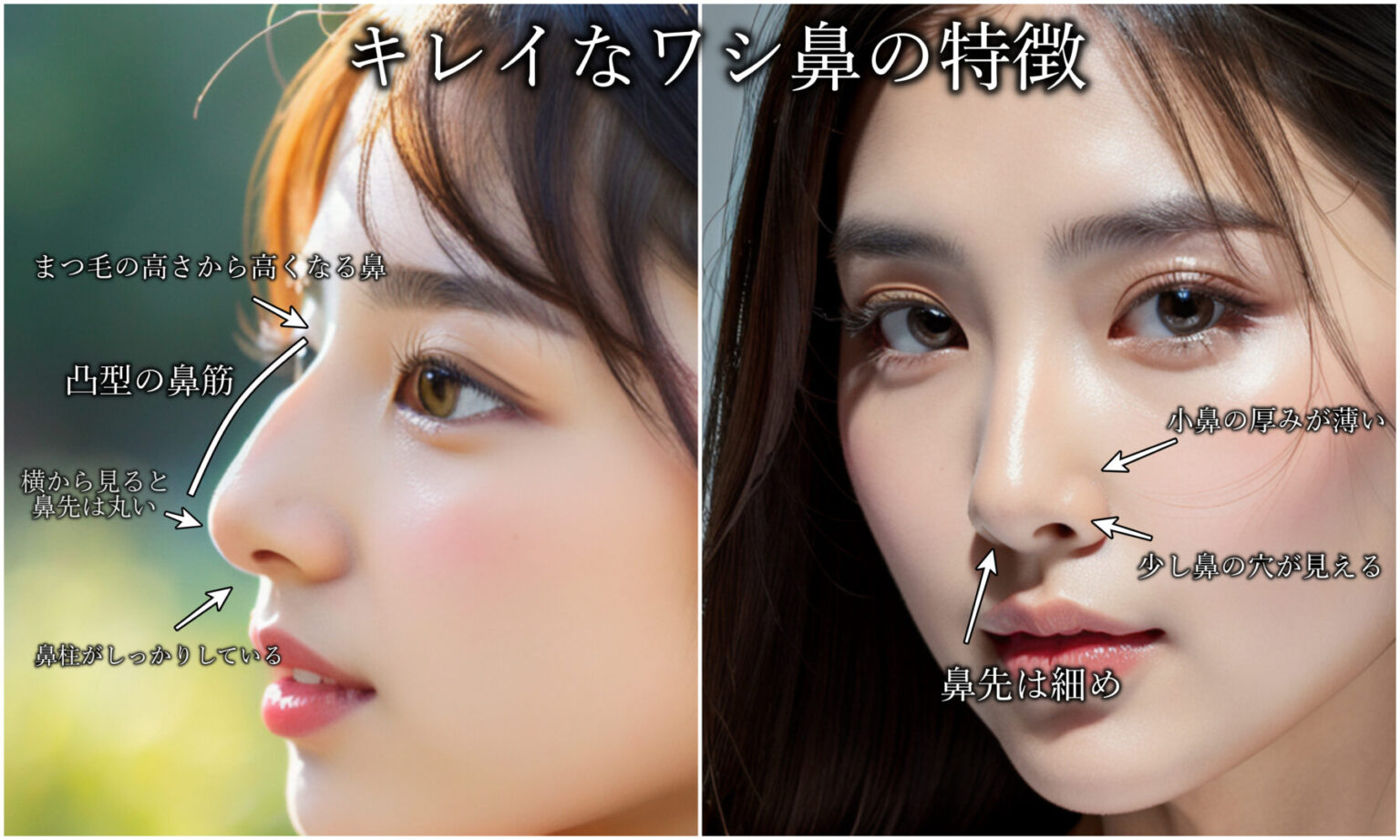 自分の顔にあった鼻のデザインとは?顔の特徴による似合う鼻を解説 | アールビューティークリニック 銀座・名古屋・大阪|美容整形・美容外科・美容皮膚科