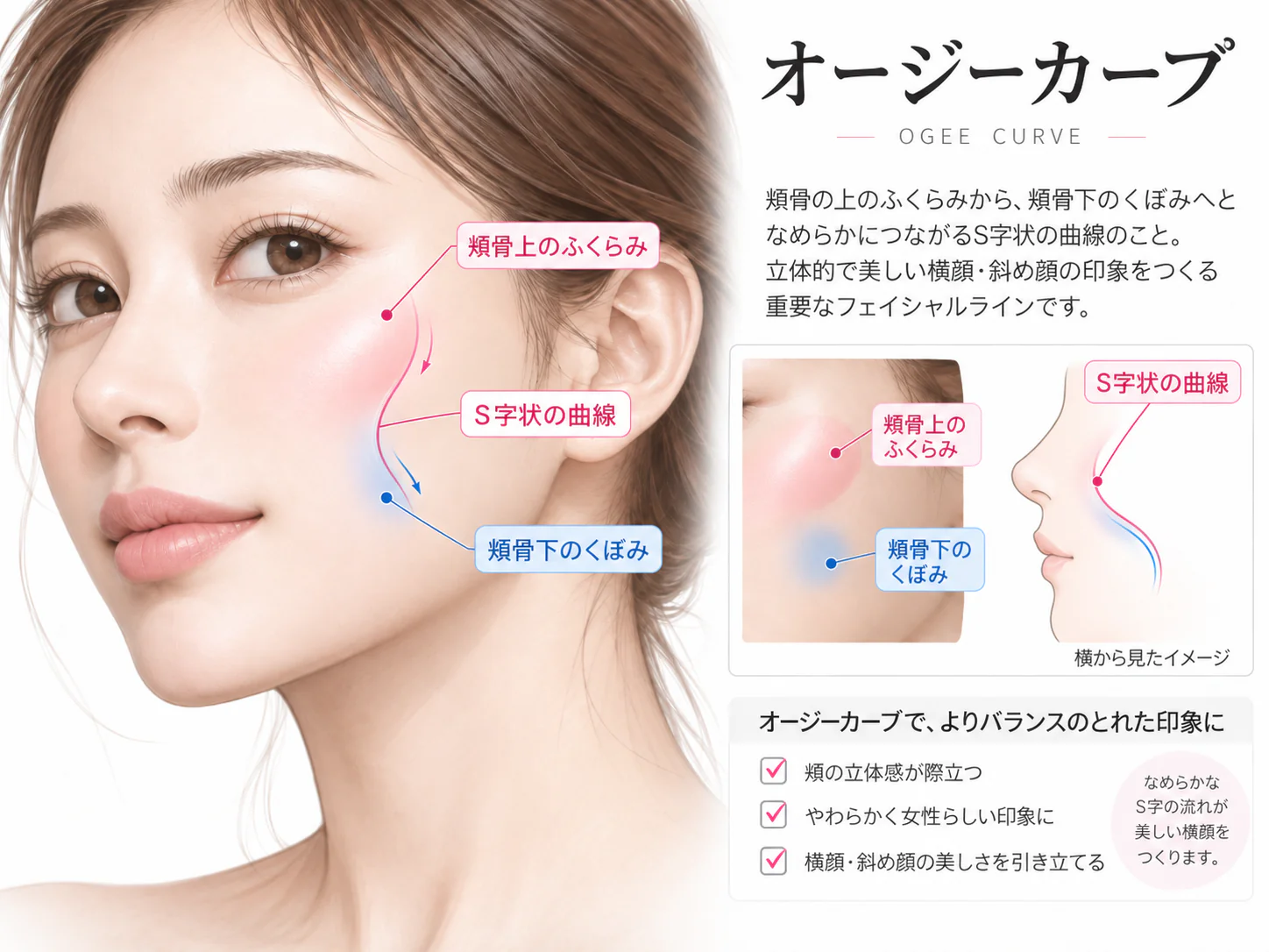 頬の下に影ができるのはなぜ？